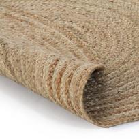 dziuto kilimas 90 - Kilimas VLX Jute 245336, smėlio, 90 cm x 90 cm - 4 nuotrauka
