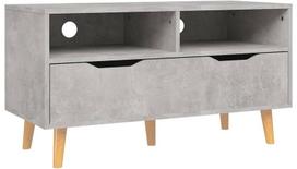 TV staliukas VLX Concrete 326781, pilkas, 900 mm x 400 mm x 485 mm
