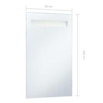 veidrodis 60 x 100 cm - Veidrodis VLX Bathroom Europe, su apšvietimu, kabinamas, 60 cm x 100 cm - 3 nuotrauka