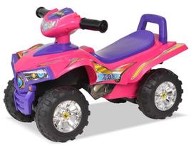 vaikiskos dzipas rozinis - Paspiriamas automobilis VLX Ride-on ATV, rožinis/violetinis - 3 nuotrauka