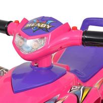 vaikiskos dzipas rozinis - Paspiriamas automobilis VLX Ride-on ATV, rožinis/violetinis - 5 nuotrauka