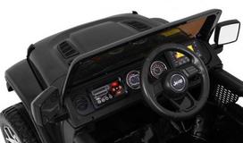 elektromobiliai 4x4 - Vaikiškas elektromobilis "JEEP Wrangler Rubicon", Juodas - 3 nuotrauka