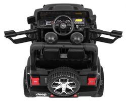 elektromobiliai 4x4 - Vaikiškas elektromobilis "JEEP Wrangler Rubicon", Juodas - 4 nuotrauka