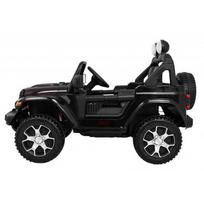 elektromobiliai 4x4 - Vaikiškas elektromobilis "JEEP Wrangler Rubicon", Juodas - 5 nuotrauka