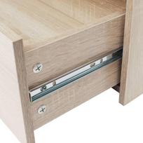 komoda 4 stalciu - Komoda VLX 4 Drawers 242544, ąžuolo, 60x30.5x71 cm - 4 nuotrauka