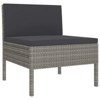 lauko baldai 7 vietos - Lauko baldų komplektas VLX Garden Lounge Set Poly Rattan, pilkas, 7 vietų - 4 nuotrauka