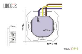 kistukinio lizdo - Kištukinis lizdas Liregus Epsilon, su įžeminimu, balta - 2 nuotrauka