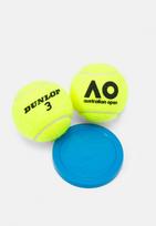 tuba kamuoliukams - Lauko teniso kamuoliukas Dunlop Australian Open, geltonas, 3 vnt. - 5 nuotrauka