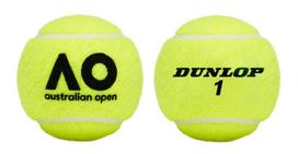 tuba kamuoliukams - Lauko teniso kamuoliukas Dunlop Australian Open, geltonas, 3 vnt. - 7 nuotrauka