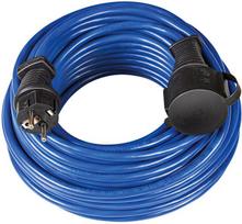 Brennenstuhl CEE 7/7 , CEE 7/4 (Schuko), IP 44, 10m , mėlynas 1169810 / DEL-118T