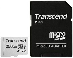 micro sd atminties kortele 256 - Atminties kortelė Transcend 300S 256GB microSDXC CL10 UHS-I + SD Adapter - 2 nuotrauka