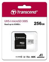 micro sd atminties kortele 256 - Atminties kortelė Transcend 300S 256GB microSDXC CL10 UHS-I + SD Adapter - 3 nuotrauka