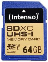 kortele sdhc - Intenso Premium 64GB SDHC UHS-I Class 10 3421490 - 1 nuotrauka
