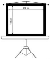 projektoriaus ekranas 240 - Maclean Projection Screen MC-608 4:3 240 x 180 - 2 nuotrauka