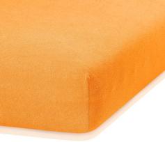 paklode su guma 90x200 - AmeliaHome Ruby Frote Bedsheet 80-90x200 Orange 50 - 3 nuotrauka