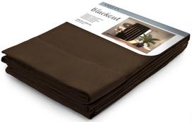 AmeliaHome Pleat Blackout Curtains Dark Brown 140x245cm