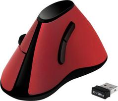 wireless vertical mouse - LogiLink Ergonomic Vertical Red (Raudona) - 1 nuotrauka
