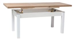 Signal Meble Table Kleopatra 124x64cm Lancelot Oak/White