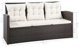 baldai - Lauko baldų komplektas VLX 5 Piece Garden Lounge Set With Cushions 43973 - 12 nuotrauka