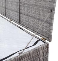 daiktadeziu lentyna - Sodo daiktadėžė VLX Garden Storage Box 46467, 1500 l, 1000 mm x 1500 mm x 1000 mm - 8 nuotrauka
