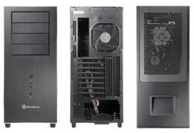 korpusas silverstone - SilverStone SST-TJ04B-E TemJin Midi Tower Black - 3 nuotrauka