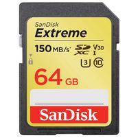sandisk extreme 64gb 10 - Atminties kortelė SanDisk Extreme 64GB SDXC UHS-I U3 Class 10 - 1 nuotrauka