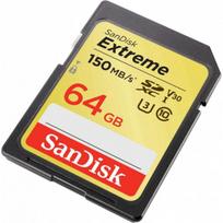 sandisk extreme 64gb 10 - Atminties kortelė SanDisk Extreme 64GB SDXC UHS-I U3 Class 10 - 2 nuotrauka