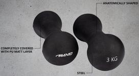 3 kg hantelis - Avento Dumbbells steel/ PU 42DC 2 x 3 kg - 3 nuotrauka