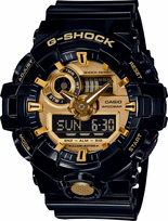 g shock laikrodis casio - Casio G-Shock GA-710GB-1AER - 1 nuotrauka