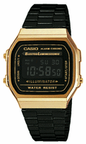 casio gold vintage - CASIO A 168WEGB-1B - 1 nuotrauka