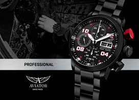 aviator laikrodis - AVIATOR P.4.06.5.017 - 3 nuotrauka