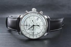 silver watch - ZEPPELIN 8680-3 - 3 nuotrauka