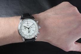 silver watch - ZEPPELIN 8680-3 - 8 nuotrauka