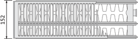 radiatoriai 33 - Renovacinis radiatorius Purmo Compact C 33, 550-1400 - 5 nuotrauka