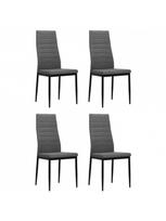 kedes valgomojo 4 - Valgomojo kėdė VLX Fabric 246182, šviesiai pilka, 4 vnt. - 1 nuotrauka
