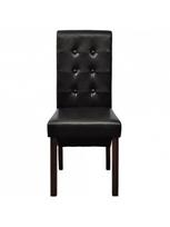 kedes 6 valgomojo - Valgomojo kėdė VLX Faux Leather 160320, ruda, 6 vnt. - 5 nuotrauka