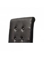 dirbtines odos kedes 4 - Valgomojo kėdė VLX Dining Chairs, ruda, 4 vnt. - 4 nuotrauka