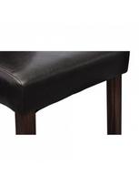 dirbtines odos kedes 4 - Valgomojo kėdė VLX Dining Chairs, ruda, 4 vnt. - 5 nuotrauka