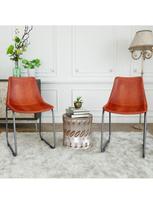 kede mango - Valgomojo kėdė VLX Dining Chairs, ruda, 2 vnt. - 2 nuotrauka