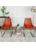 kede mango - Valgomojo kėdė VLX Dining Chairs, ruda, 2 vnt. - 3 nuotrauka