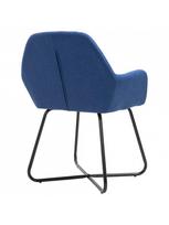 valgomojo kedes melynos - Valgomojo kėdė VLX Fabric 249811, mėlyna, 2 vnt. - 6 nuotrauka
