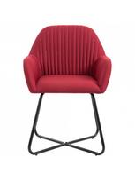 valgomojo kedes raudonos - Valgomojo kėdė VLX Fabric 249815, bordo, 2 vnt. - 5 nuotrauka