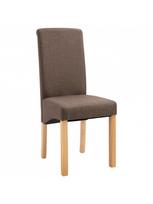 Valgomojo kėdė VLX Fabric 249026, ruda, 4 vnt.