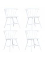 Valgomojo kėdė VLX Dining Chairs, balta, 2 vnt.