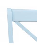 kauciukmedis - Valgomojo kėdė VLX Solid Rubber Wood 247360, pilka/šviesiai ruda, 2 vnt. - 5 nuotrauka