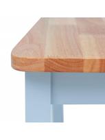 kauciukmedis - Valgomojo kėdė VLX Solid Rubber Wood 247360, pilka/šviesiai ruda, 2 vnt. - 6 nuotrauka