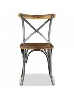 kede mango - Valgomojo kėdė VLX Solid Mango Wood 244592, įvairių spalvų, 2 vnt. - 6 nuotrauka