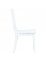 kedes 6 valgomojo - Valgomojo kėdė VLX Solid Rubber Wood 277543, balta, 6 vnt. - 3 nuotrauka