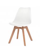 baltos kedes valgomojo - Valgomojo kėdė VLX Faux Leather 244783, balta, 2 vnt. - 2 nuotrauka