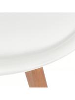 baltos kedes valgomojo - Valgomojo kėdė VLX Faux Leather 244783, balta, 2 vnt. - 4 nuotrauka